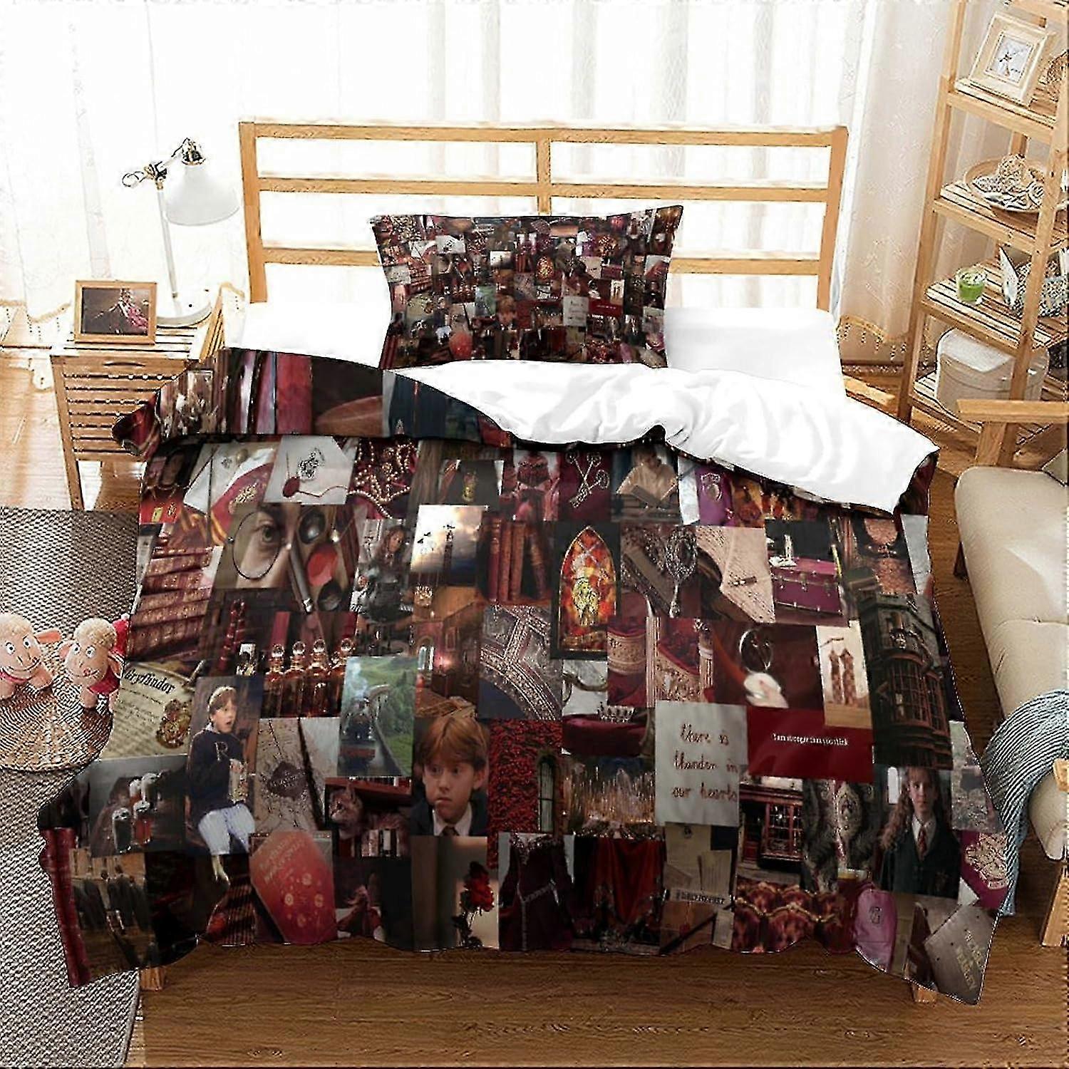 J1057 Lençóis 3D Impresso Harley Davidson Capa de Edredom Conjunto 3 Peças Capa de Edredão Conjunto de Cama de Microfibra Macia com 2 Fronhas Lençóis BBA1057