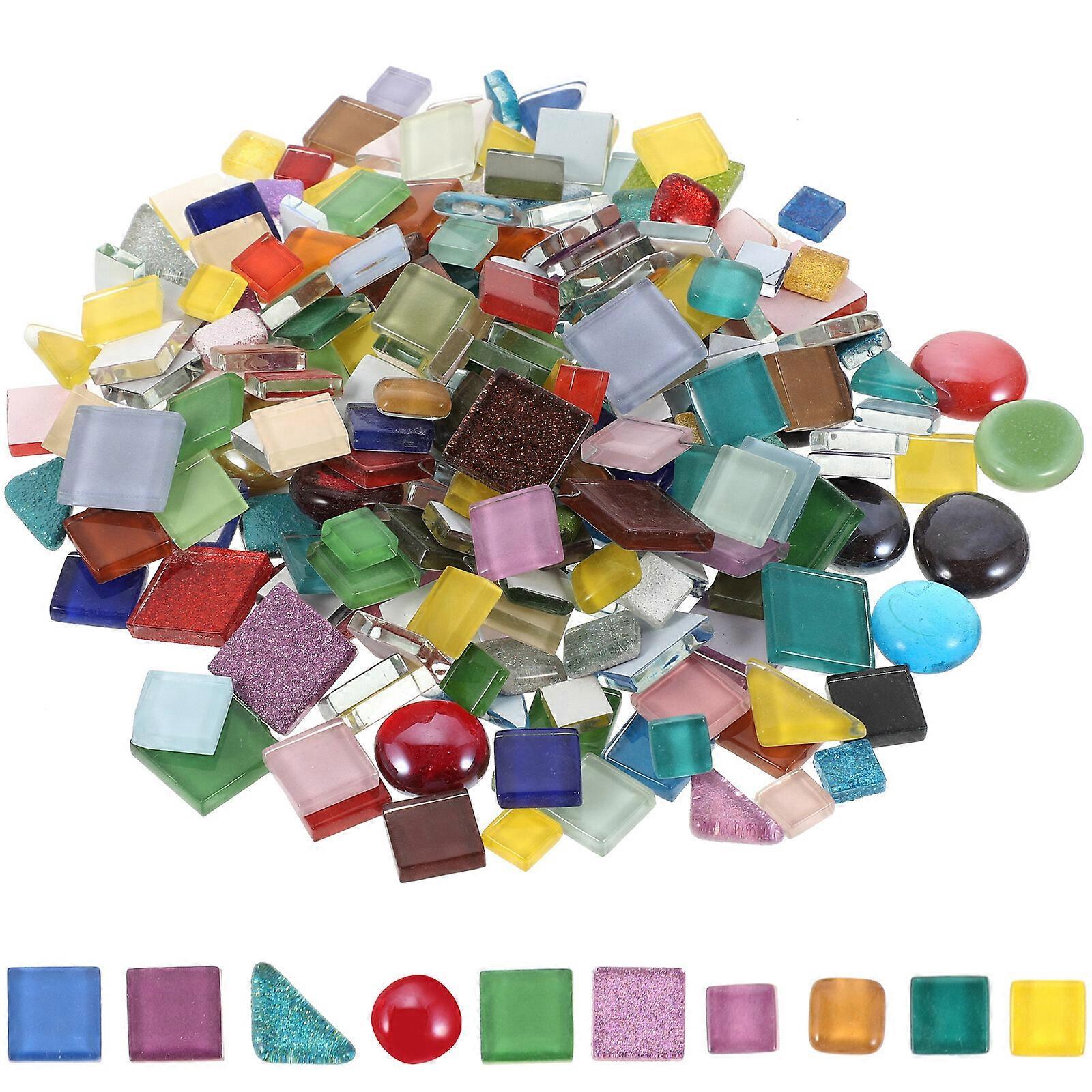 1 Bucket of Mosaic Tiles Pieces Handmade Craft Material DIY Household Mosaic Pieces