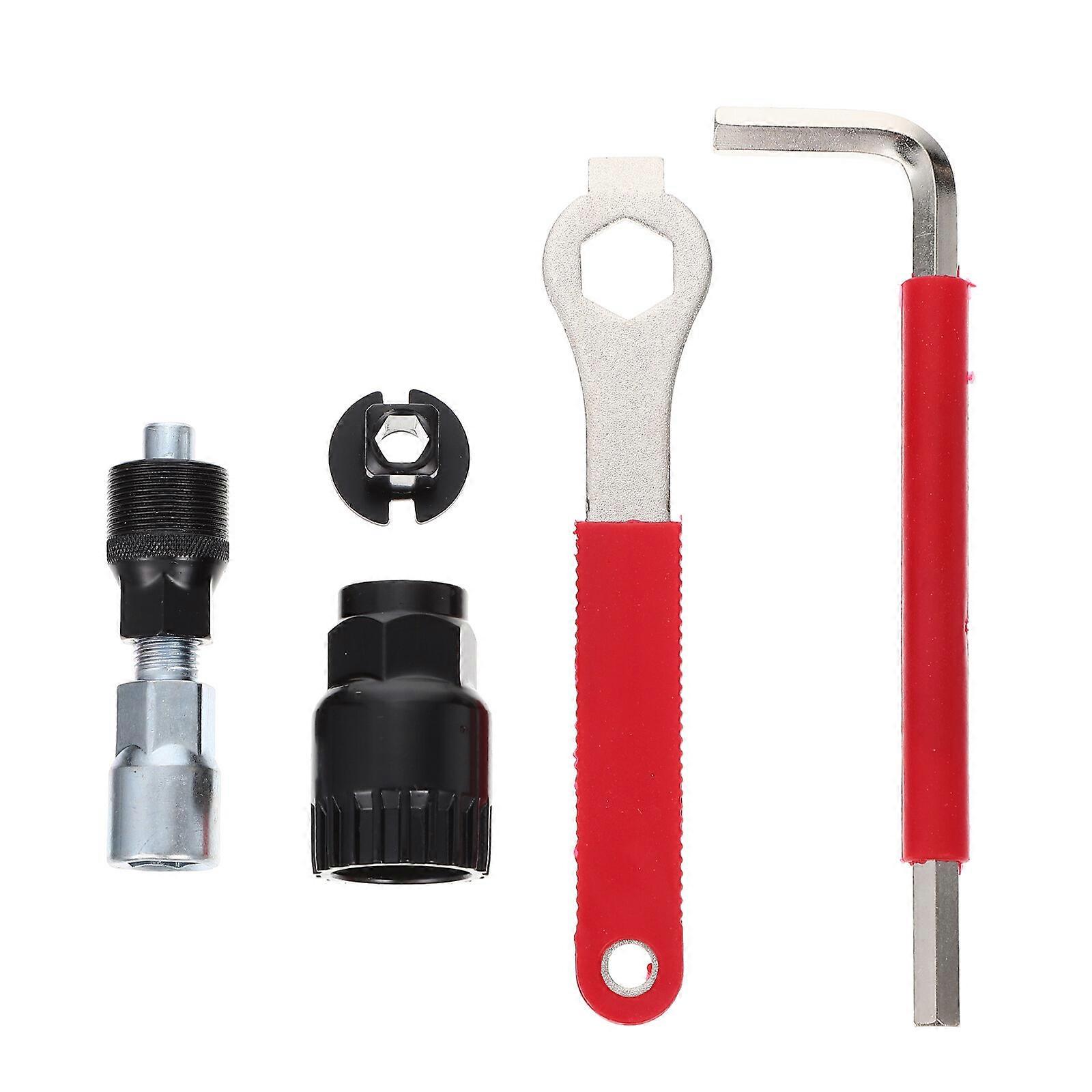 1 Set Bike Crank Puller Crankset Removal Tool Spanner Wrench Bottom Bracket Remover Crank Extractor Kit