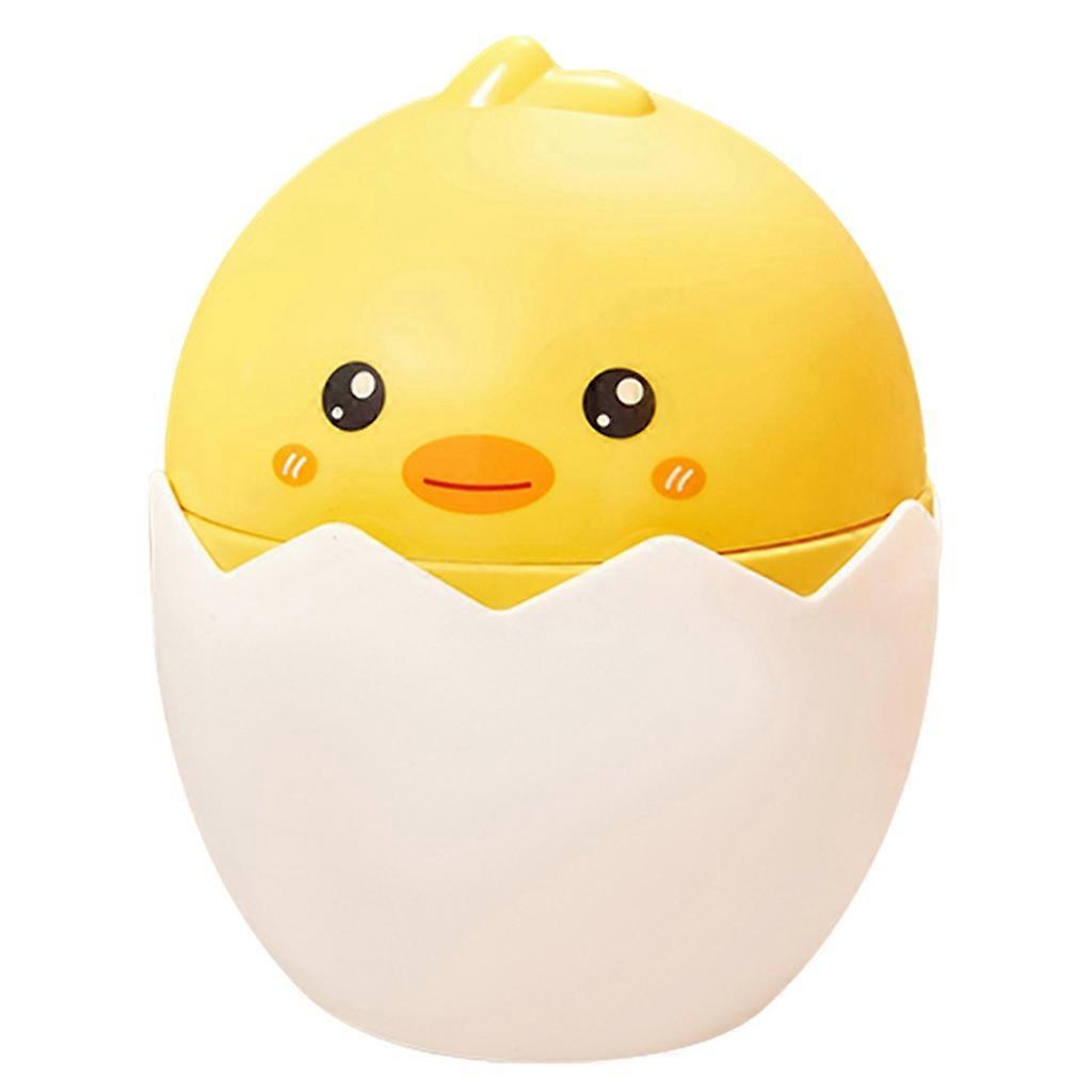 Home Plastic Storage Bucket Office Study Clamshell Trash Bucket Tissue-Box