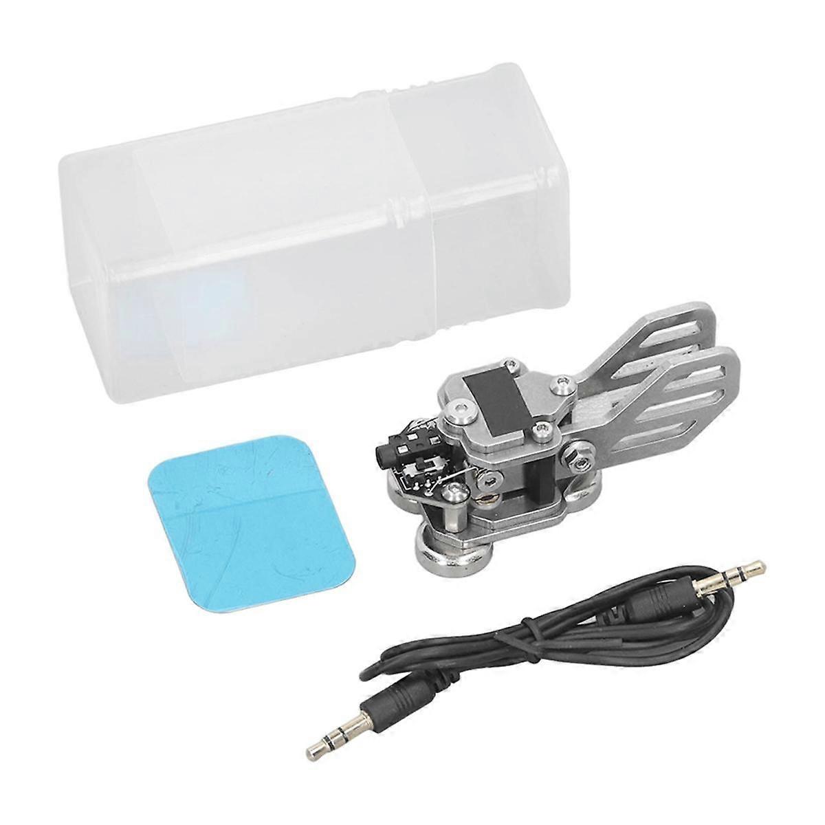Morse Key Double Paddle Rustproof Automatic CW Key with Cable for Shortwave Radio