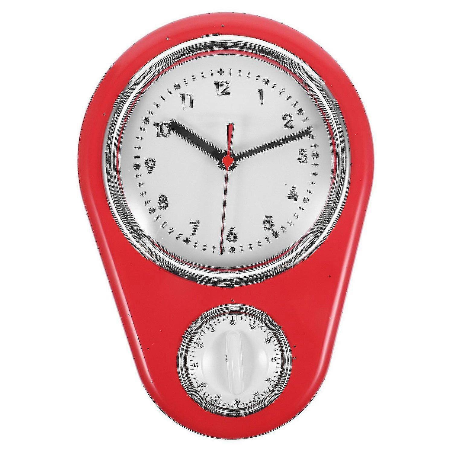 1pc Kitchen Timer Wall Clock Household Timer Modern Style Without Battery For Home (blue)
