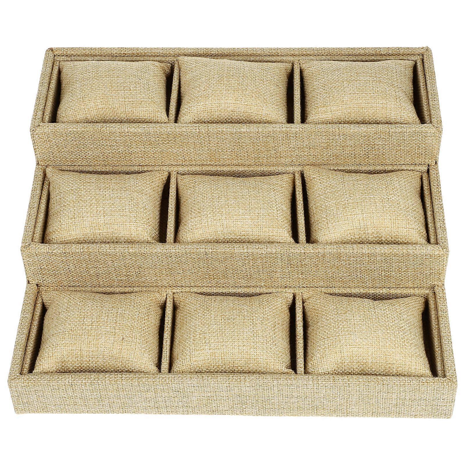 Jewlrey Orgainzer Watch Case Insert Watch Storage Tray Linen Watch Box Linen Watch Organizer Watch Collector Organizer