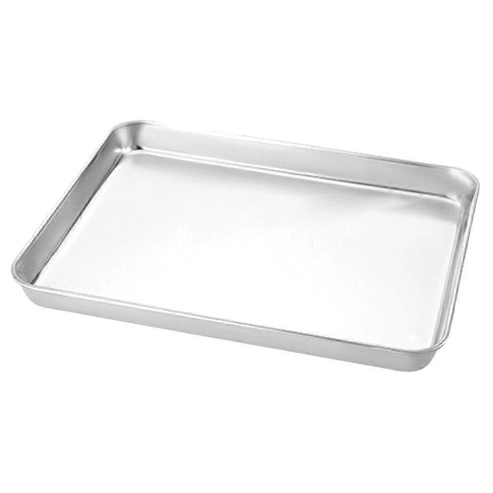 Rustfrit stål bradepande cookie bageplade rustfrit stål grillplade dessert bageplade