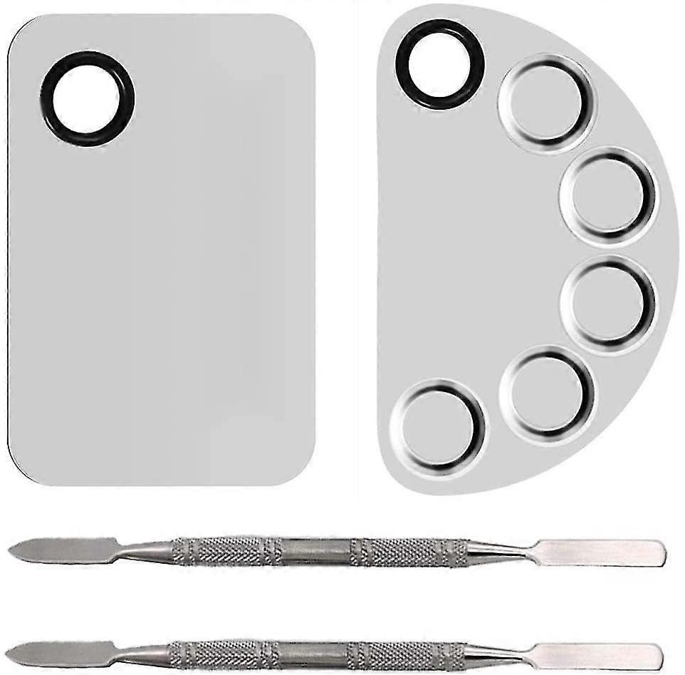 Make-up Mischplatte Edelstahl Metall Make-up Mischpalette Kosmetischer Spatel