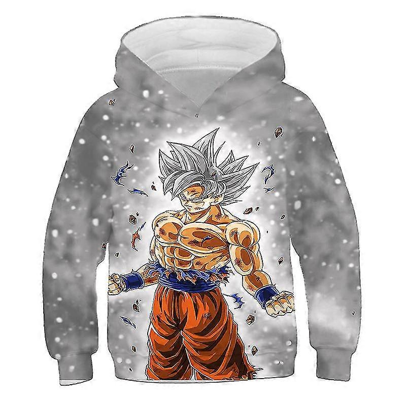 2023キッズドラゴンボールZパーカー男の子と女の子3Dプリントスウェットシャツファッションルーズ長袖春秋悟空ベジプルオーバー