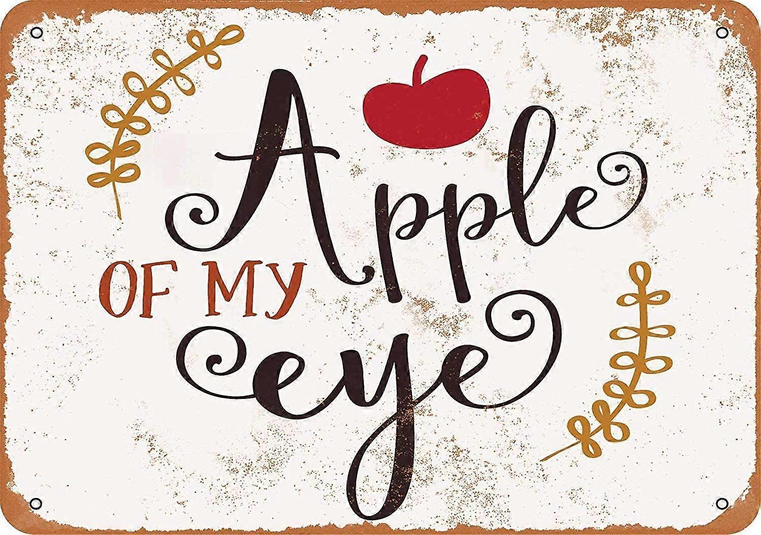 私の目の金属の錫の看板12 x 8インチのレトロなビンテージの装飾のリンゴ