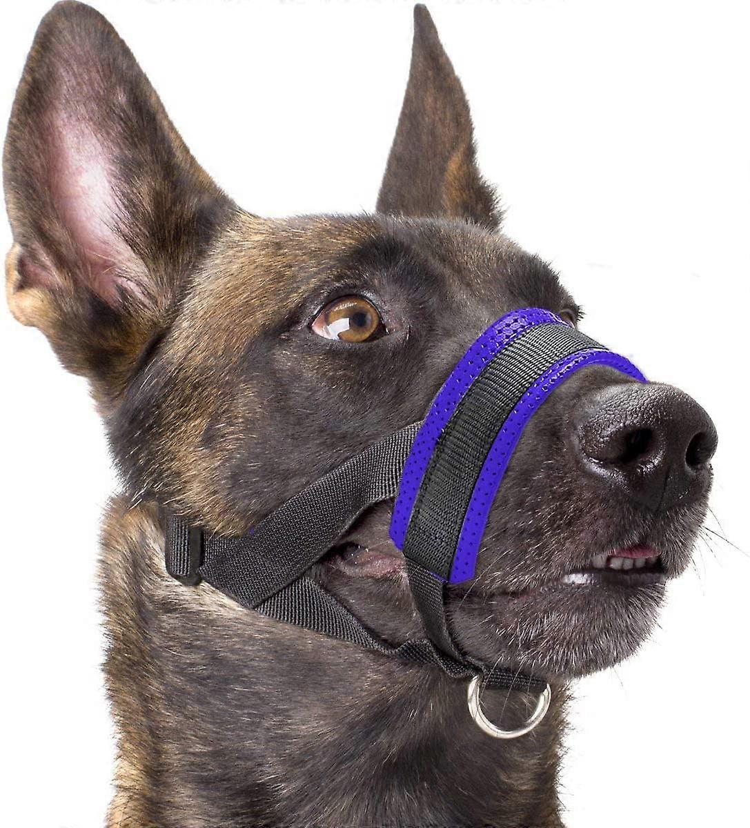 Dog muzzle for small medium dogs Anti Biting Barking Chewing with soft padding and adjustable loop