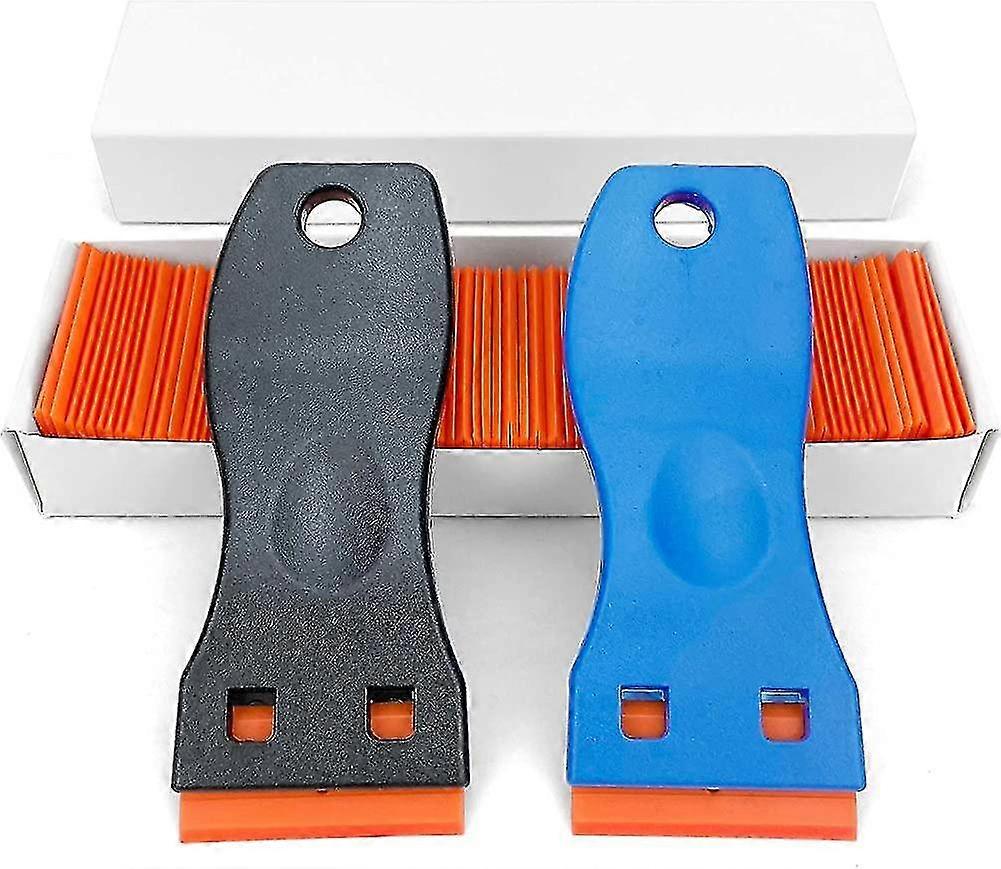 2pcs Plastic Window Scraper Tool.Scraper For Hob Includes 100 Piece Plastic