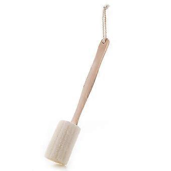 Peeling Loofah Loofah Badebürstenstab, Loofah Röhrenförmige Spon Rückenbürste, für Männer und Frauen, Bad Spon Rückenschrubber
