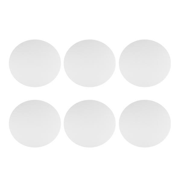 6pcs 20cm Round Canvas Drawing Board Premium Art Painting Board Artist Round Shape Canvas Board Oil Paint Canvas Sketchpad (white