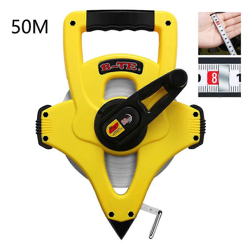סרט מצופה ניילון למדוד סיב גומי סרט עמיד למים סליל פתוח קלטת 30/50m
