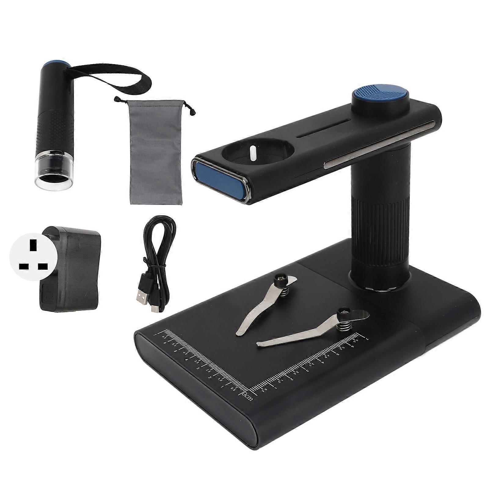 Wireless Digital Microscope Handheld Inspection Microscope 2MP 100240V for Electronics UK Plug