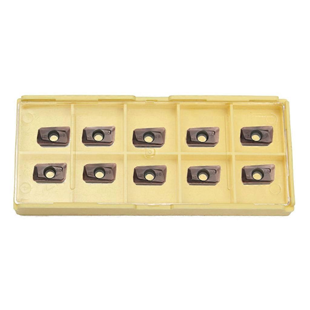 10pcs Carbide Inserts Cutter With Box For Carbide Milling Inserts Tools gray