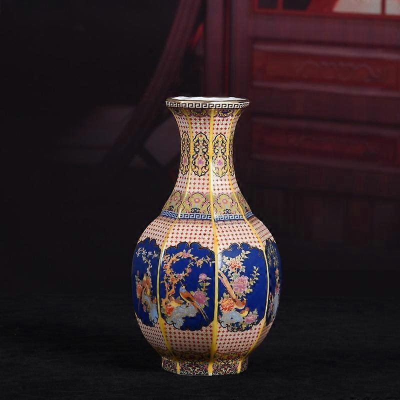 Vintage-Inspired Jingdezhen Ceramic Flower Vase