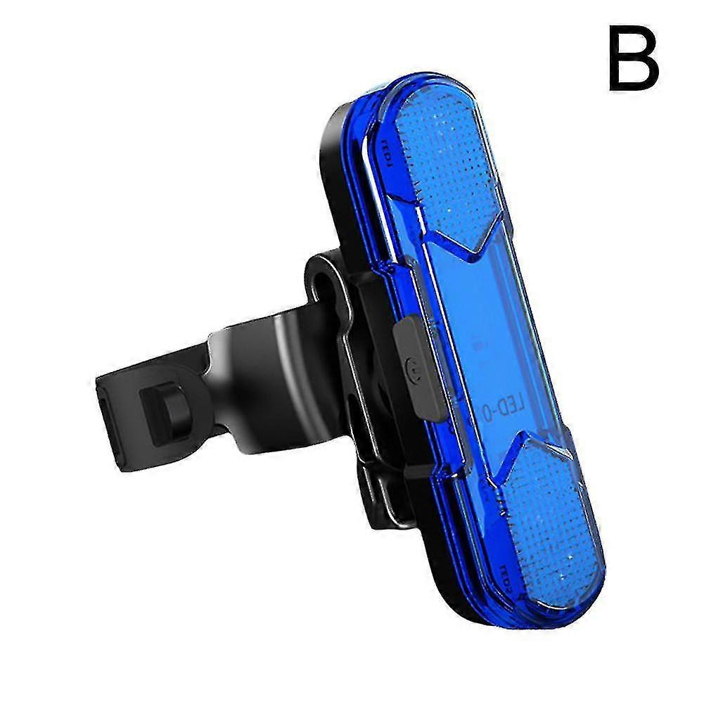 Bike Tail Light Bicycle Rechargeable USB LED Rear Lamp Flashing Wraning