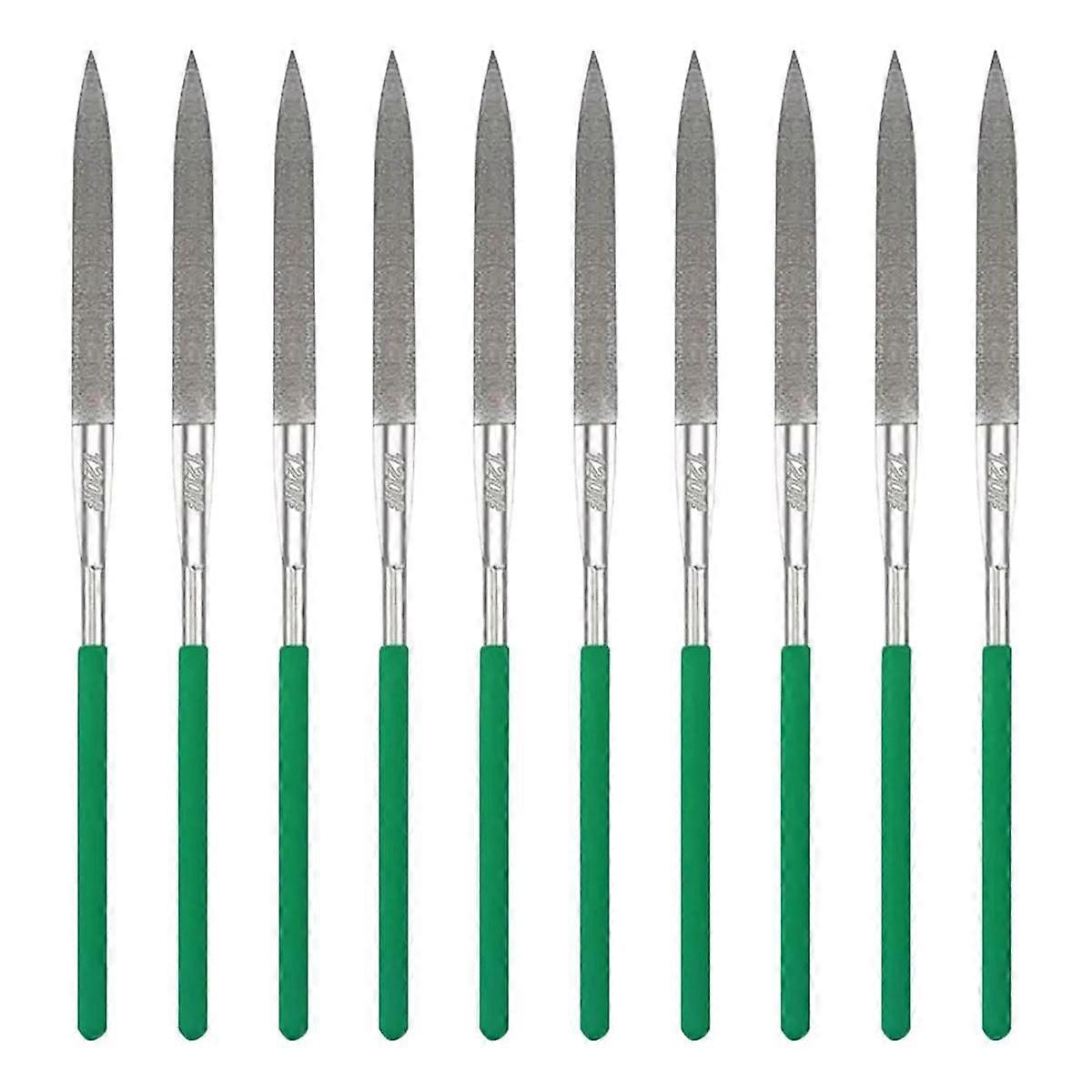 10-Piece Diamond File Set, Precision Needle File Set, Diamond Coated Files for Filing Metal, Cerami