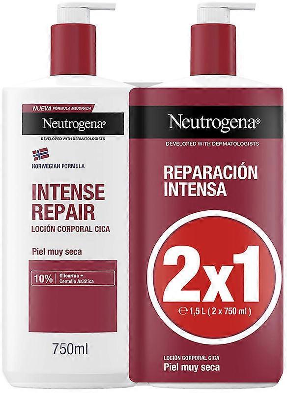 Lotion Neutrogena Réparation Intense Peau Très Sèche Pack 2 x 750 ml