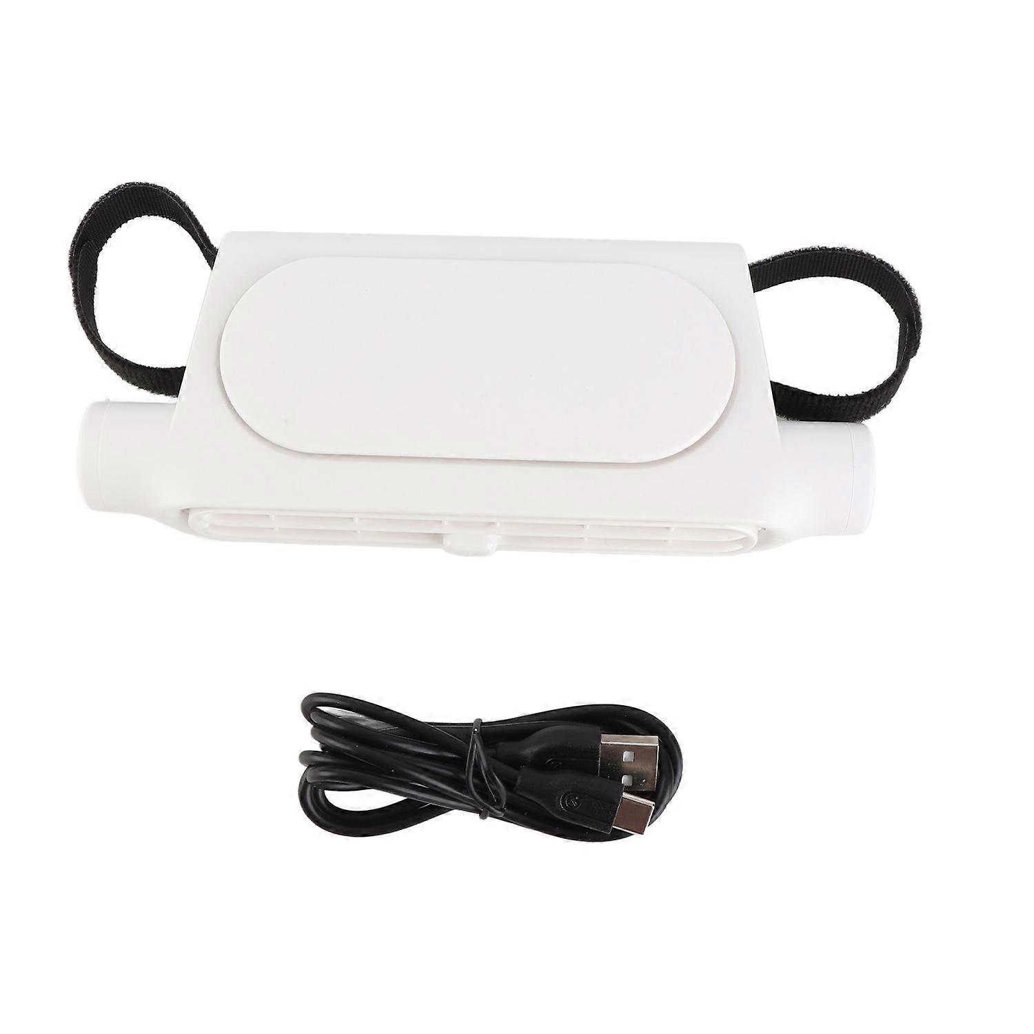 Car Seat Cooling Fan USB Plug in Leafless Space Saving 3 Wind Speeds Portable Backseat Car Fan for V