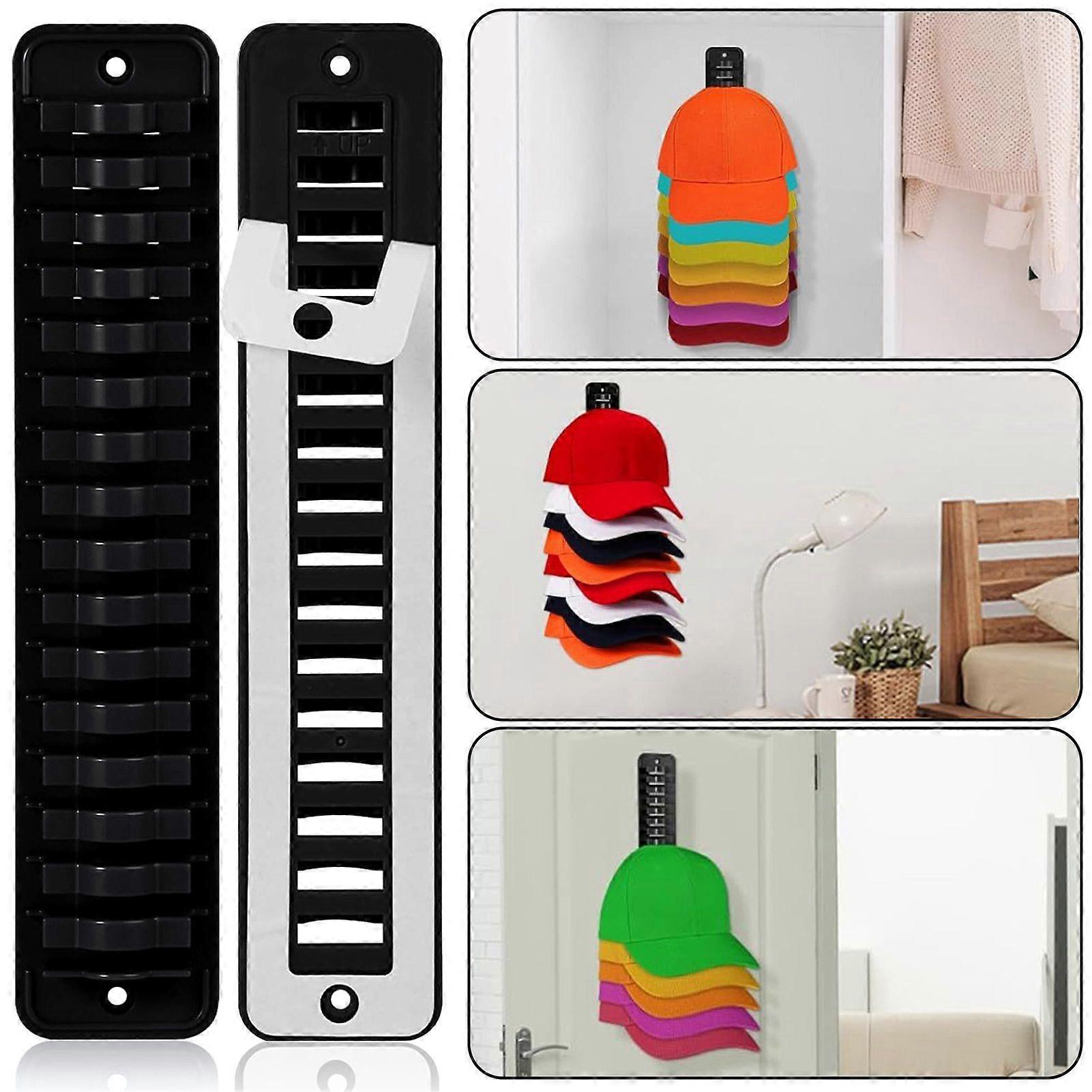 Baseball Hat Wall Rack Organizer, Holds Up to 16 Hats - Baseball Caps ...