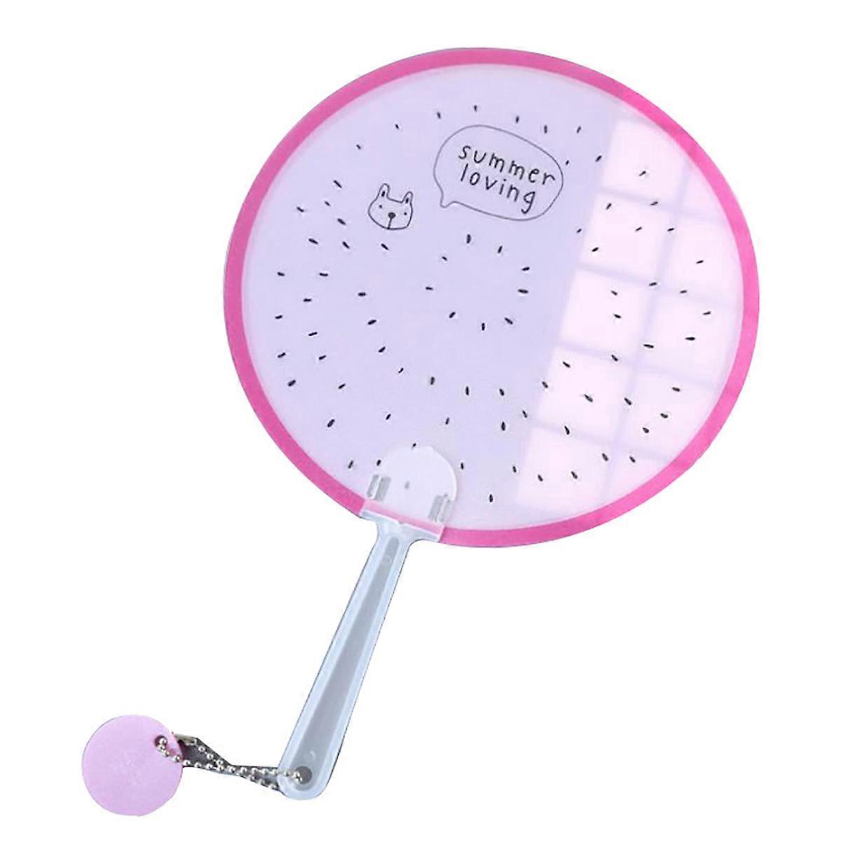 Portable Children's Cute Cartoon Fruit Pattern Plastic Hand Fan