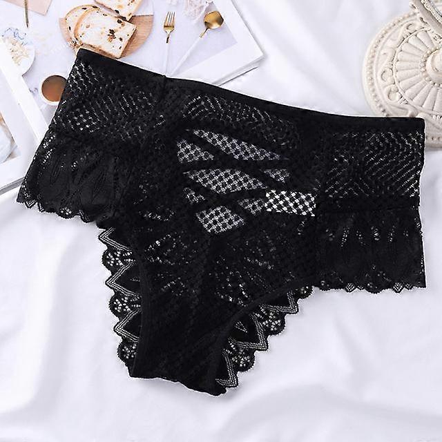 CINOON Women's Lace Mesh Mid-Rise Briefs