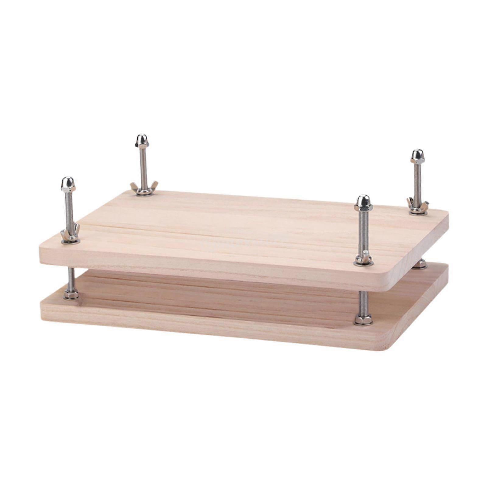 Wood Book Press DIY Crafting Multifunction for Notebook Journals Enthusiasts Wood