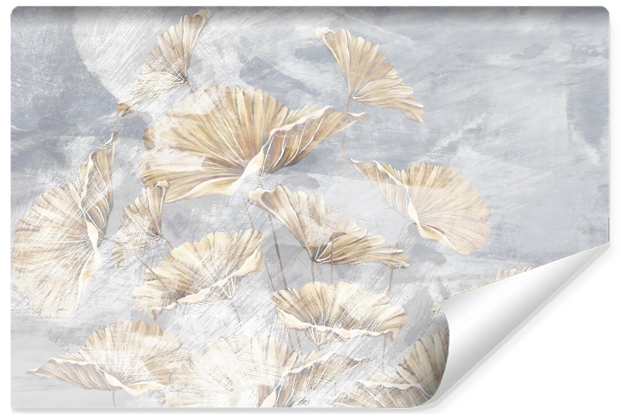 Abstrakta blommor väggmålning för vardagsrum sovrum