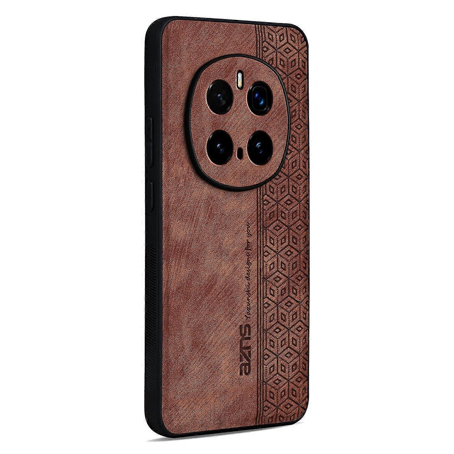 AZNS For Honor Magic7 Pro 5G Case Protective PU Leather Covered TPU Phone Shell