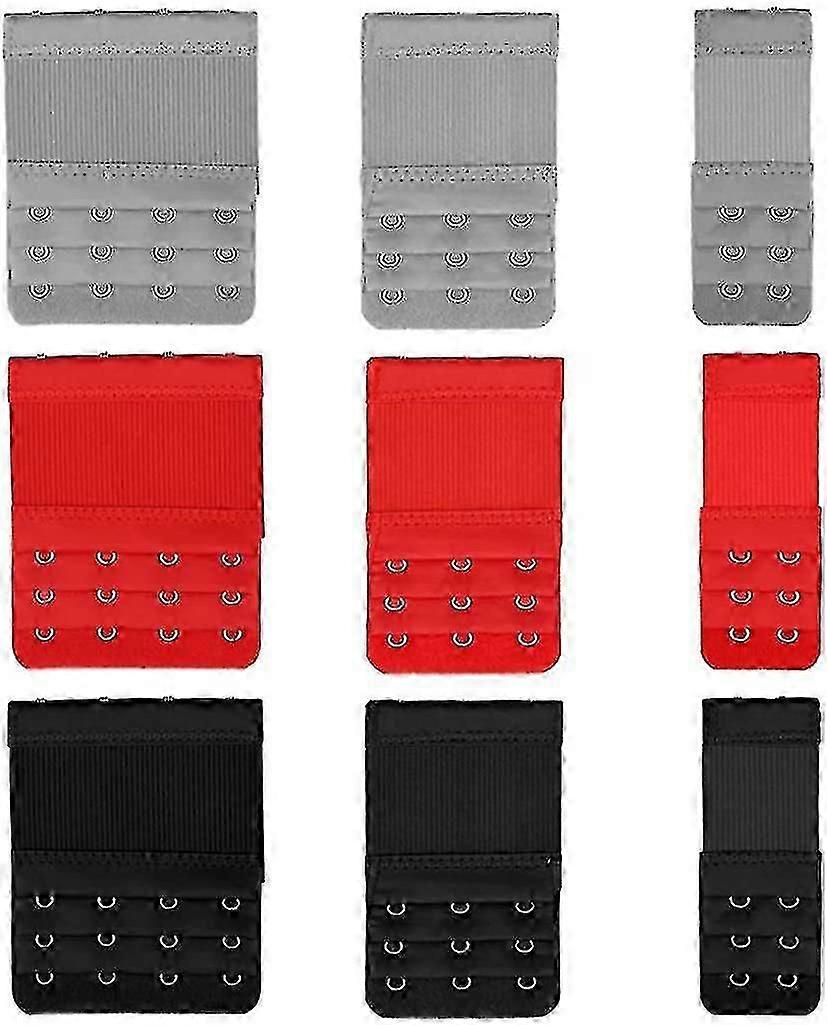 9pcs Bra Extender 2 Hooks 3 Hooks 4 Hooks Nylon Elastic Back Bra