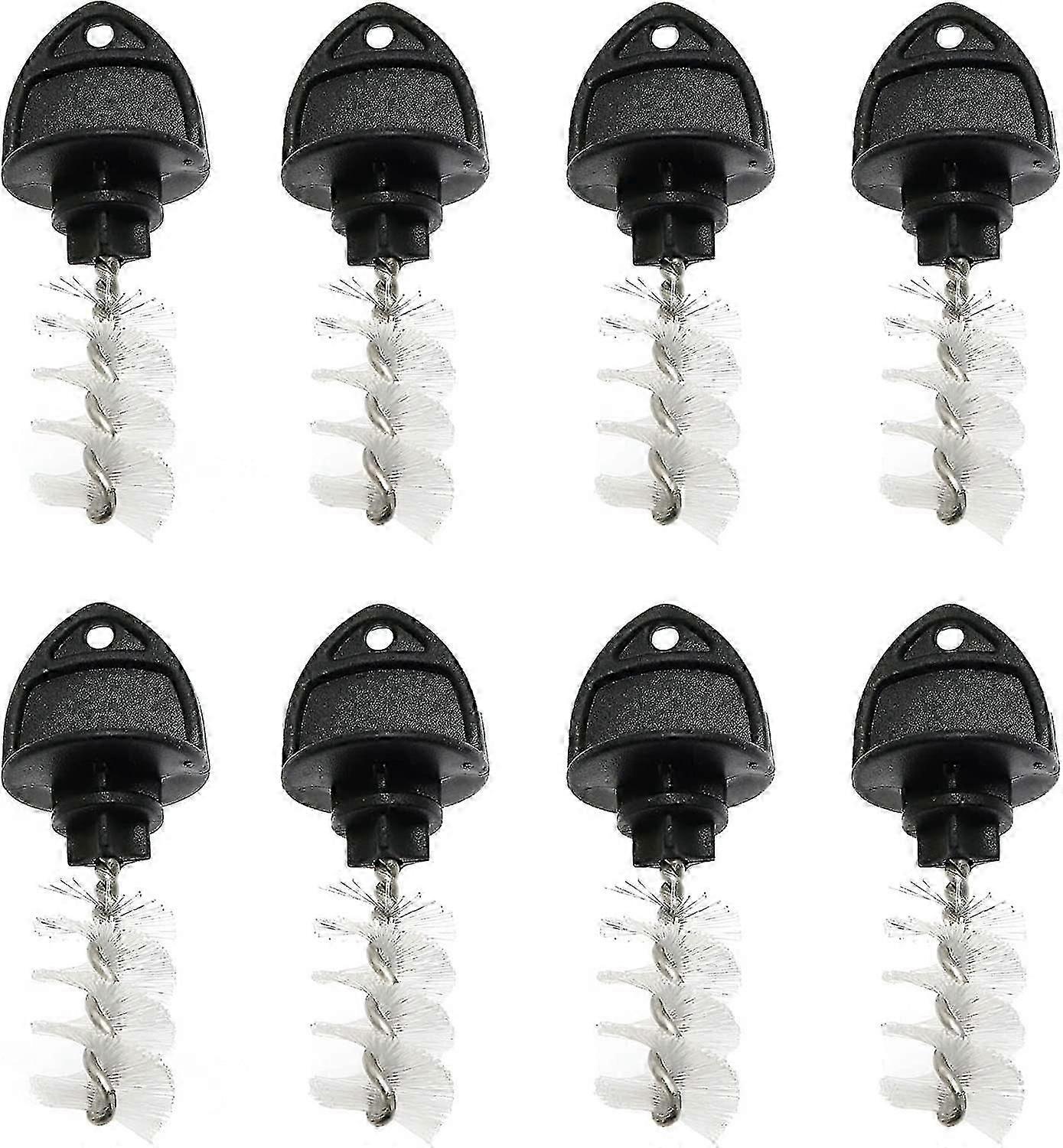 8stk Ølhane Stikbørste Sort 304 Rustfrit stål Tap Plug Brush Kit