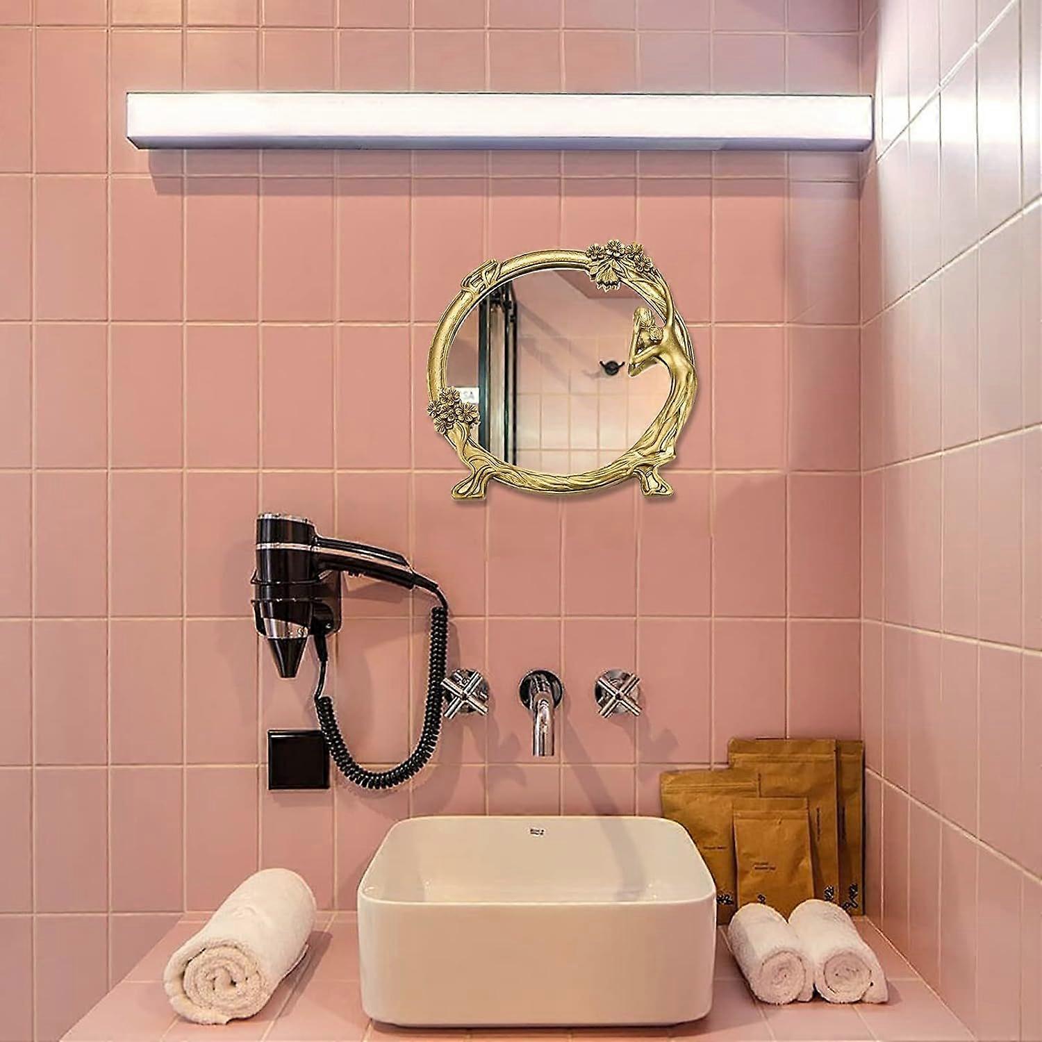 Gold Decorative Wall Mirror Vintage Hanging Mirror for Wall Vintage