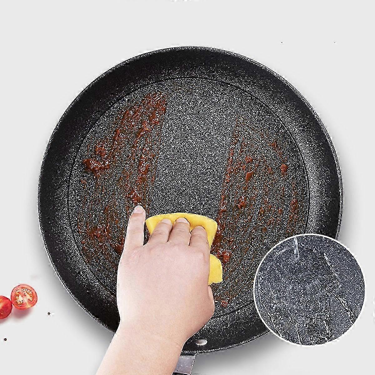 28cm Marble Frypan Frying Pan Non Stick Pot Maifan Stone Gas Electric Induction Hob