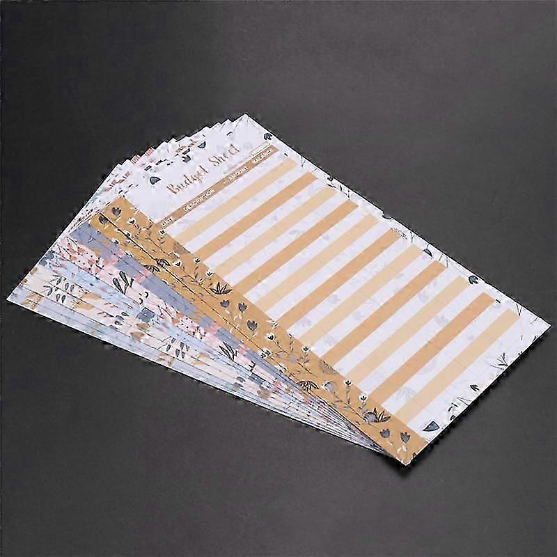 12 Expense Budget Sheets, Money Organizer For A6 Budget Binder -for Cash Ledger Book, For Wallet