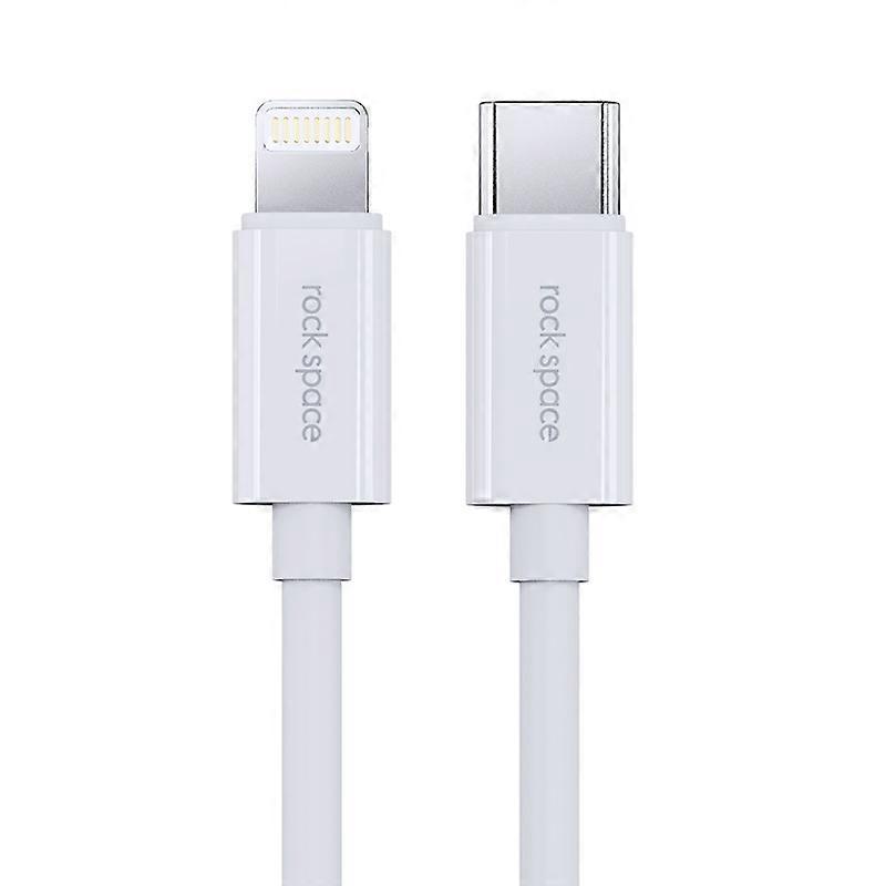 ROCK Space Z19 PD 20W 3A USB-C / Type-C to 8 Pin Fast Charging TPE Data Cable, Cable Length: 1m