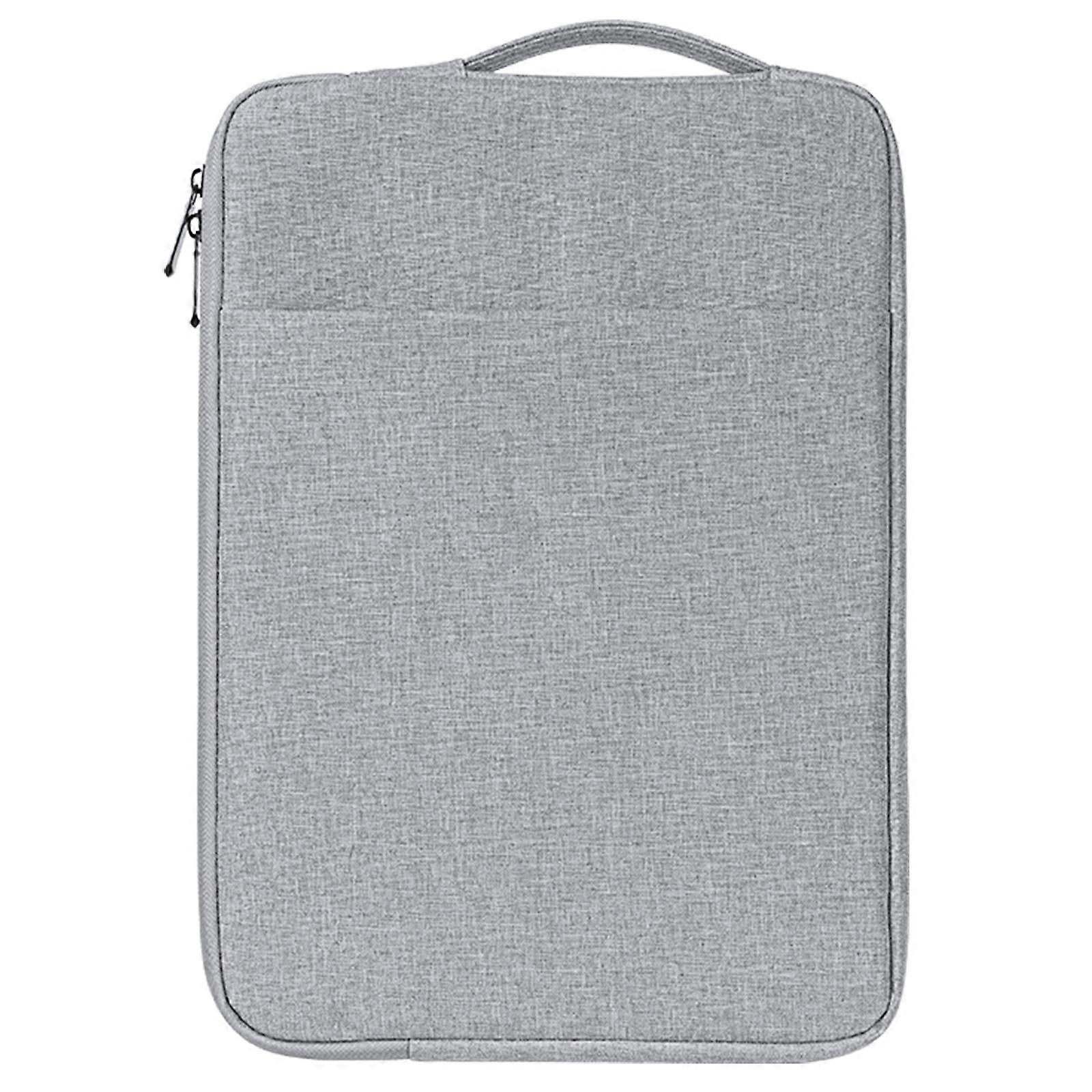 Laptop Sleeve for 15.5-16Inch, Double Compartment High Capacity Computer Storage Bag Shockproof Water Resistant Design  Gray
