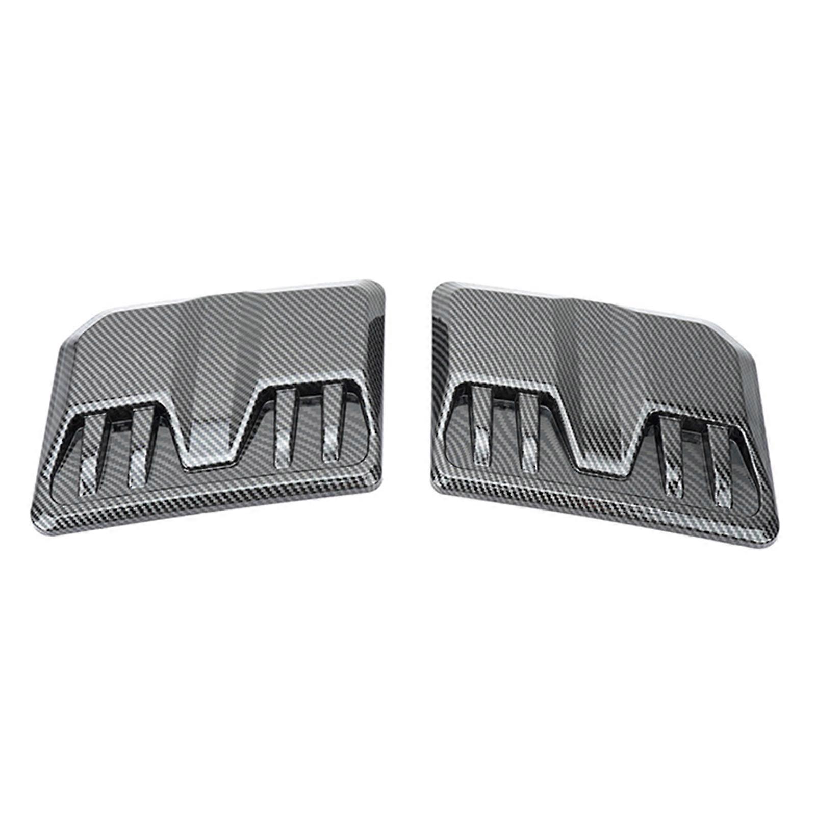 Engine Hood Vent Cover Decorative Engine Hood Vent Cover Upgrades for Various Models to boosts Air Circulation & styles Carbon pattern color