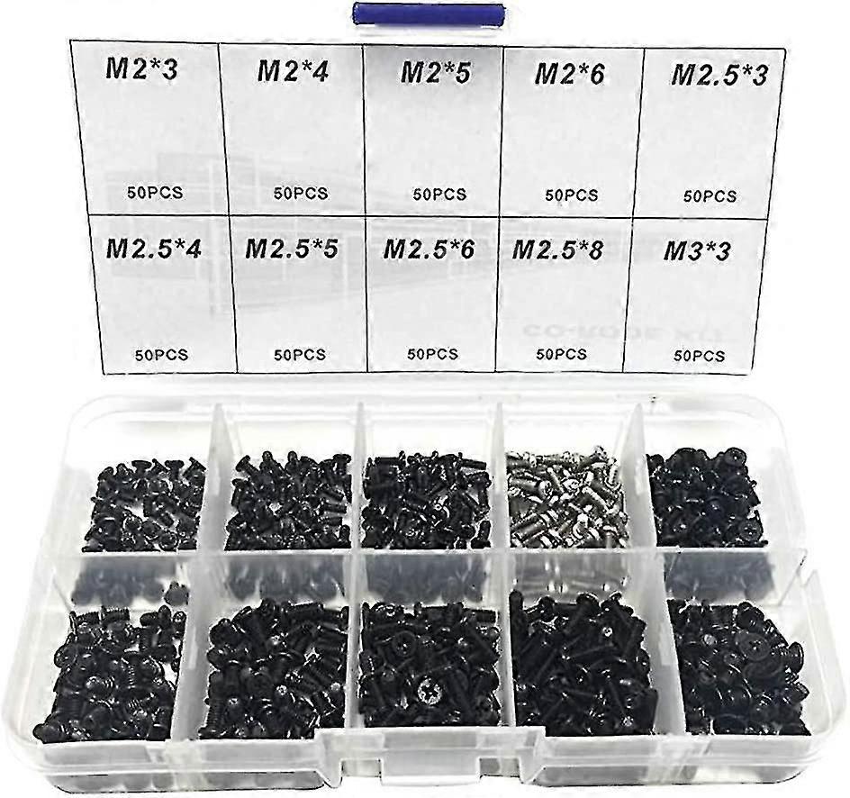 500 جهاز كمبيوتر شخصى مسامير الكمبيوتر المحمول كيت M2 M2.5 M3 مسامير، العالمي الكمبيوتر المحمول المسمار كيت، الكمبيوتر إصلاح المسمار كيت ل IBM حصان ديل لينوفو سامسونج سوني آسوس بوابة AC