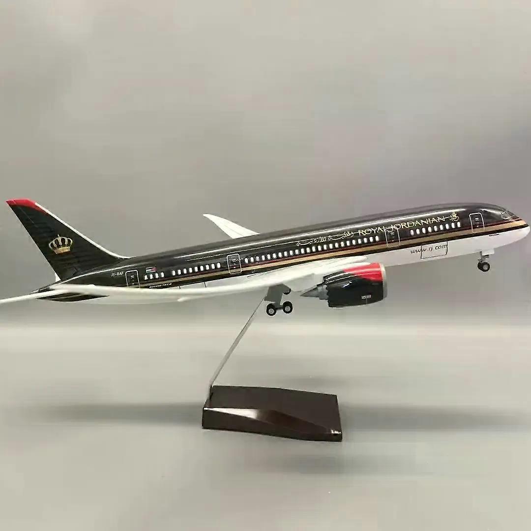 1:130 Scale Model Royal Jordanian B787 Aircraft Air Airlines With Light ...
