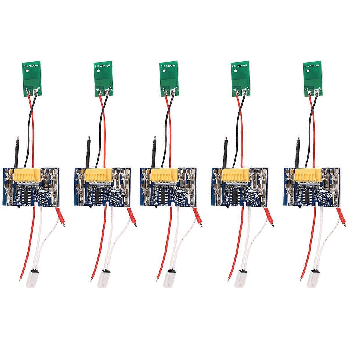 5Pcs Li-Ion Battery PCB Board for 18V 1.5Ah 3Ah 6Ah 9Ah BL1415