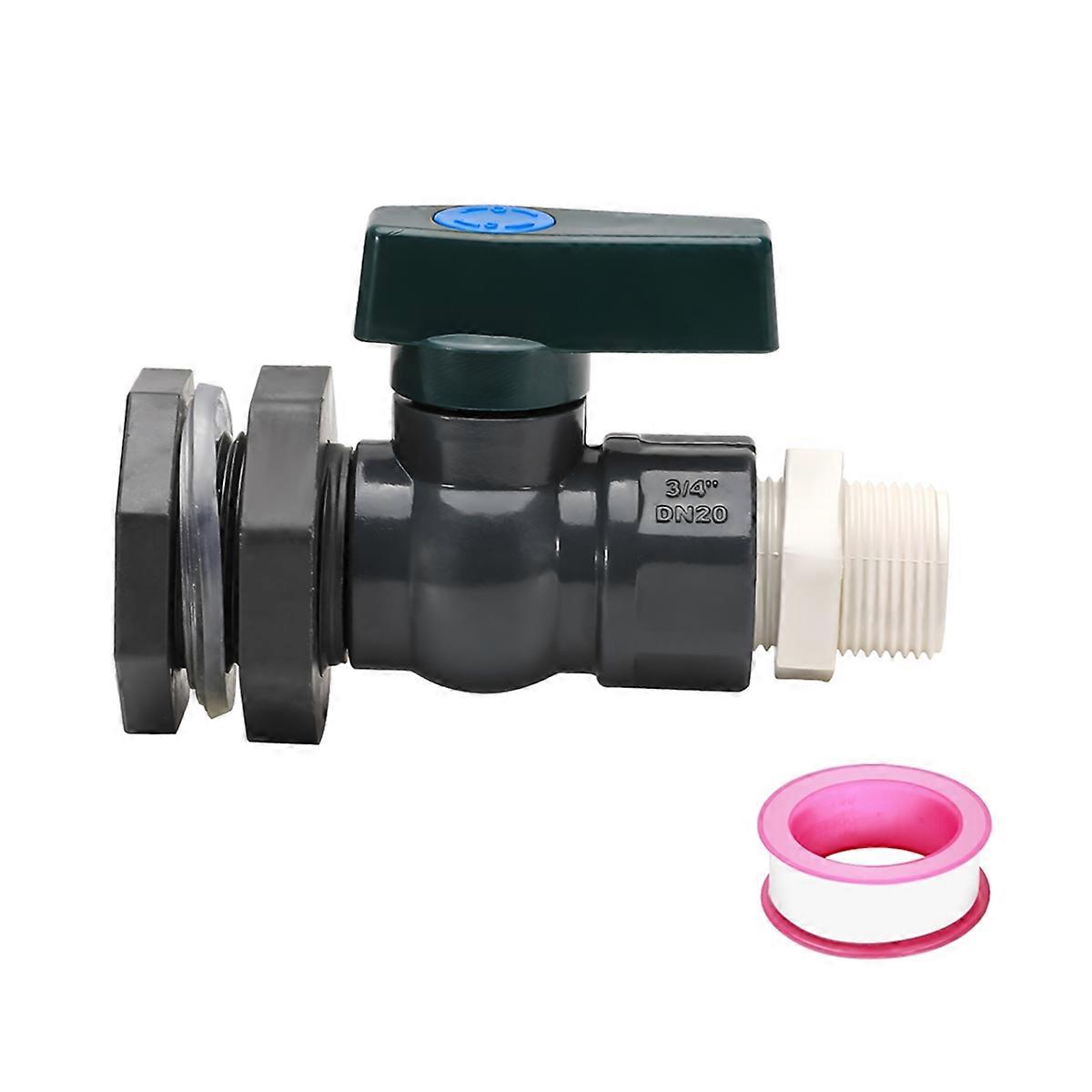 PVC Rain Barrel Diverter Kit, 3/4 Inch Rain Barrel Valve Kit