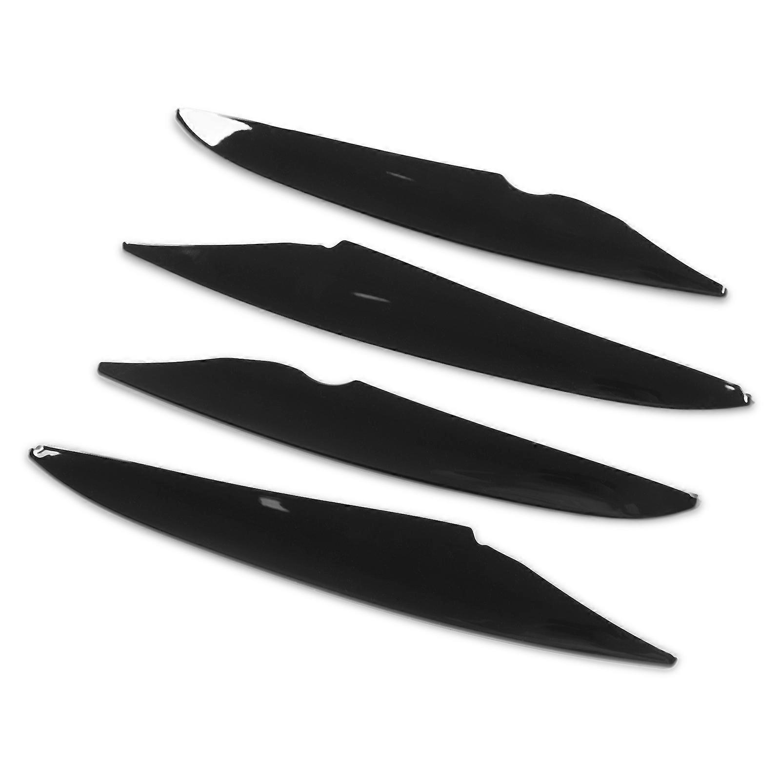4PCS Front Bumper Fog Light Trim High Hardness Replacement for Mercedes‑Benz GLC Class X253 AMG Line 2016‑2019