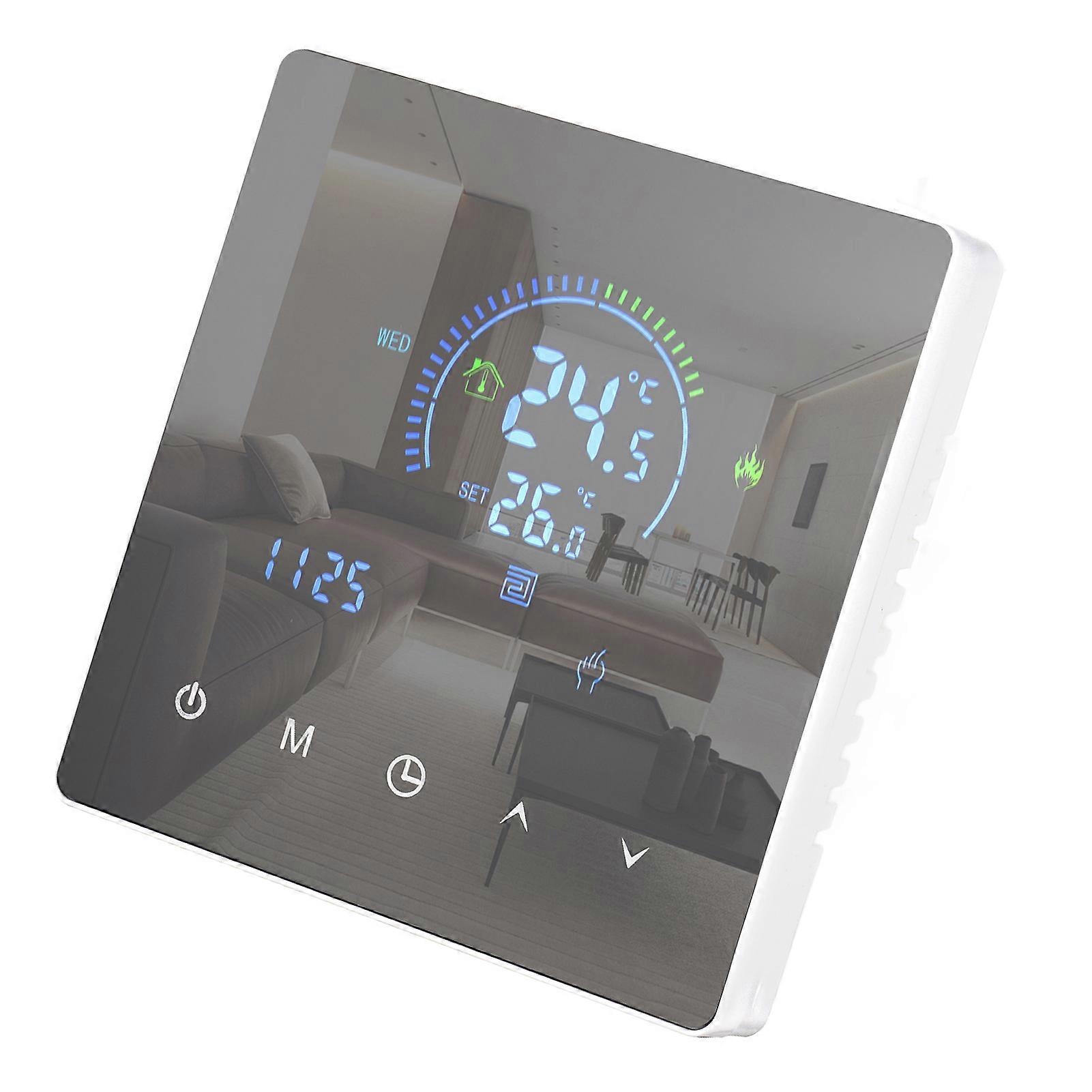 Smart Intelligent Thermostat Temperature Controller LCD Display Touch Button Programmable for Home Office School Hotel