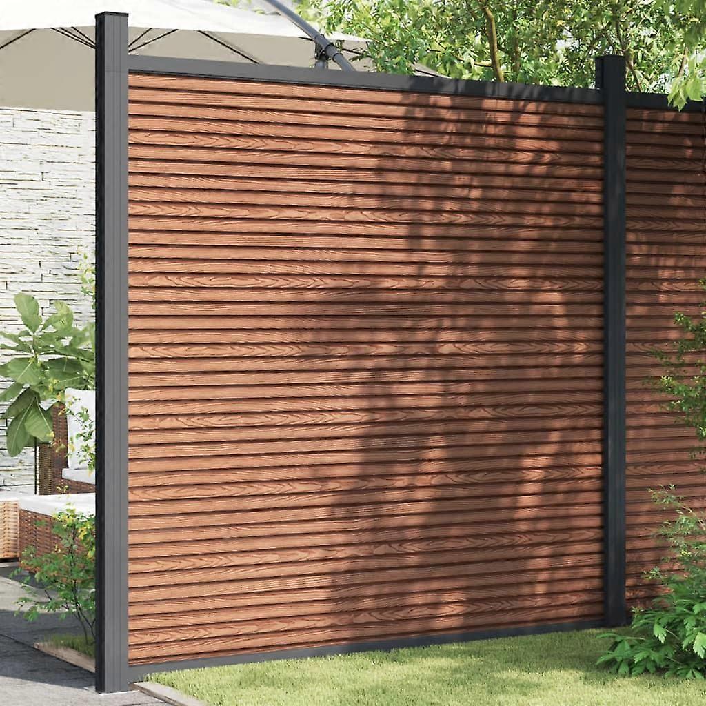 Zaunelement Braun 173x186 cm WPC