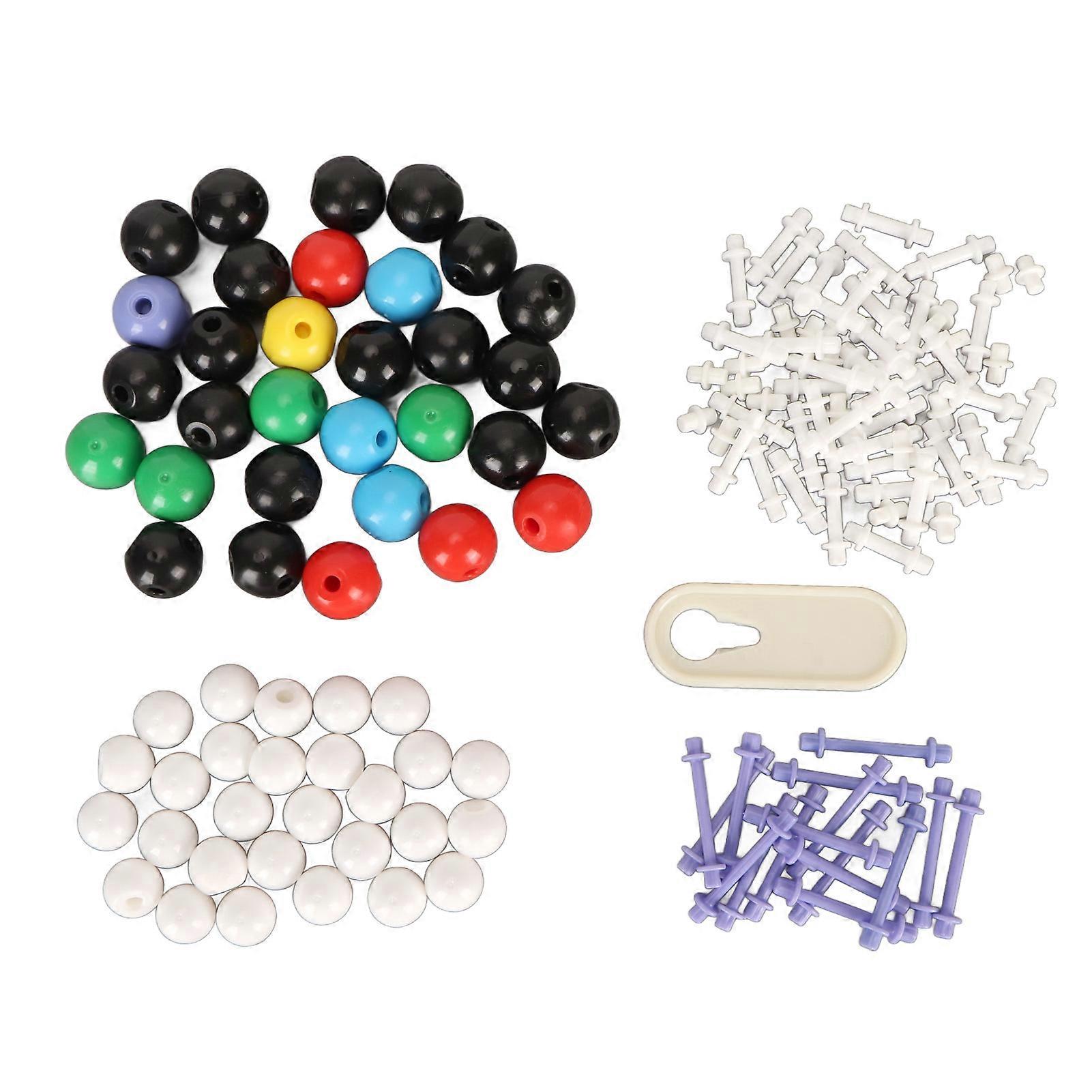 136PCS Organic Chemistry Molecular Model 59 Atoms 76 Links 1 Link Remover Tool Molecular Structure Modeling Kit for Learning 