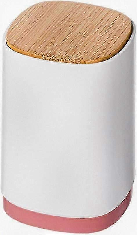 Multi-Functional Automatic Dispenser for Cotton Swabs, Toothpicks, and Dental Floss �C Large Divided Storage Box (Ash)
