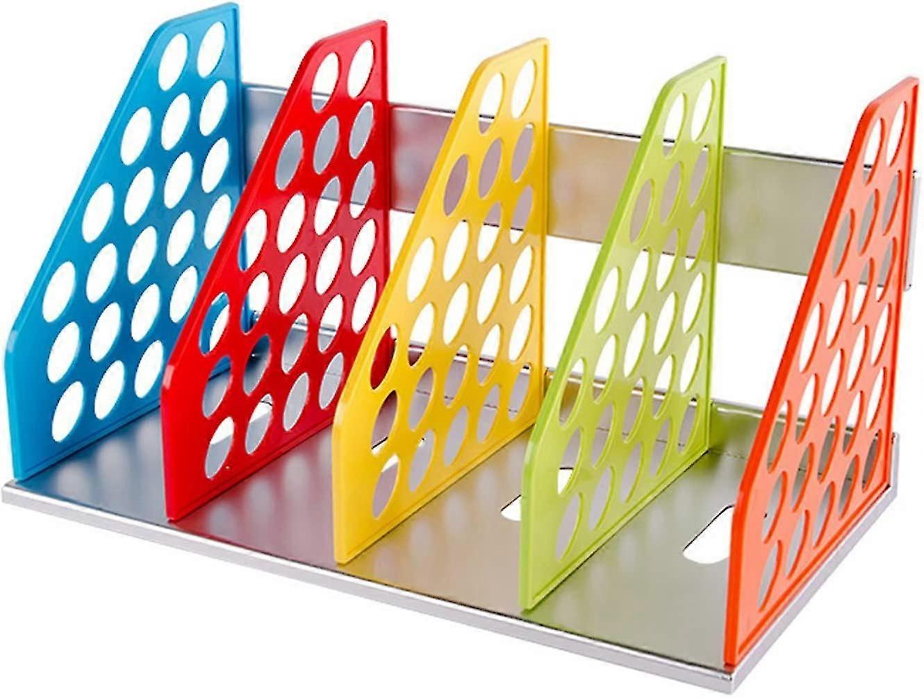 Foldable Diy Stereoscopic Plastic File Storage Bracket Book Storage Bracket 1 Piece(h-4)