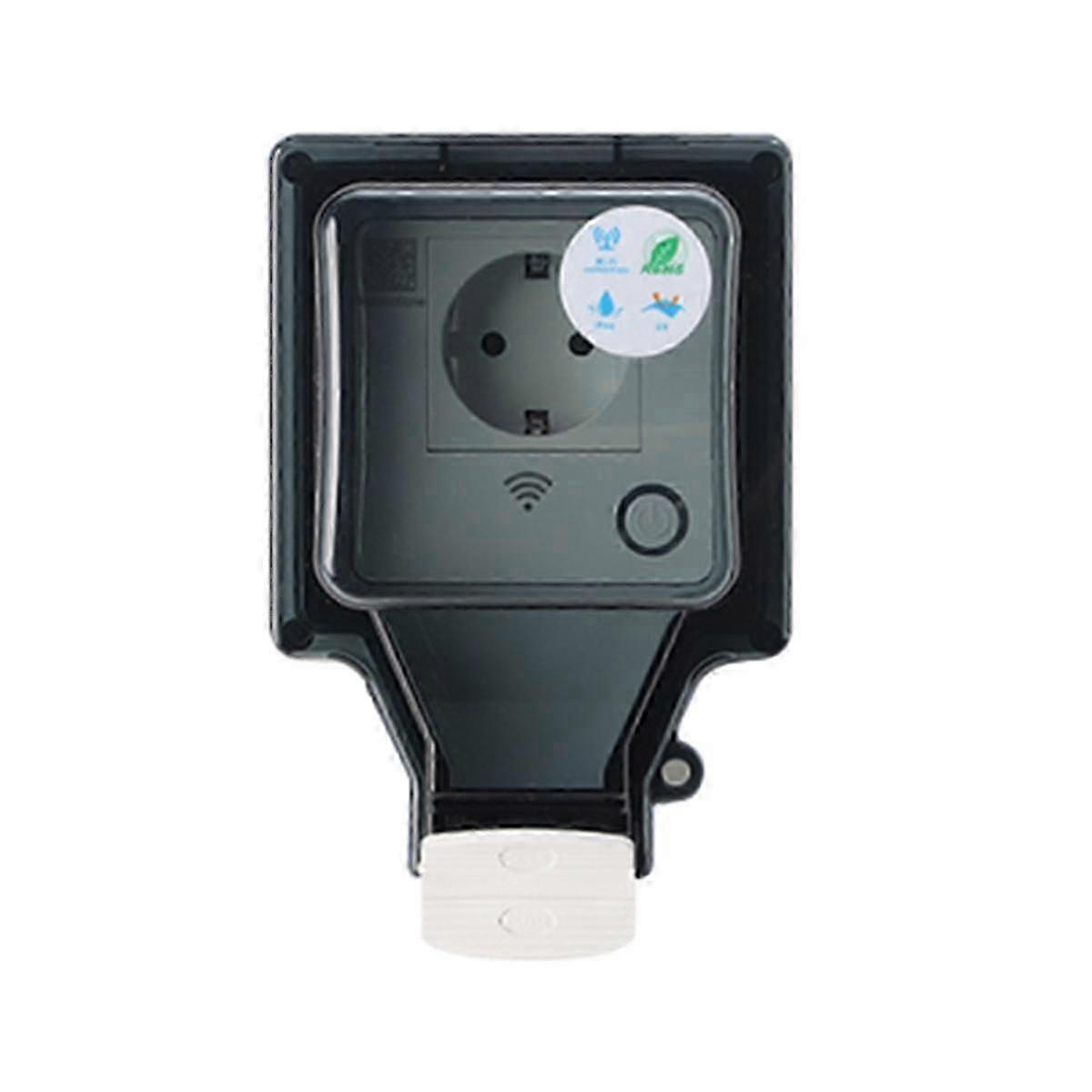 Tuya Wall Electrical Sockets Ip66 Waterproof Power Socket with Cover Wifi Plug EU Standard Outdoor
