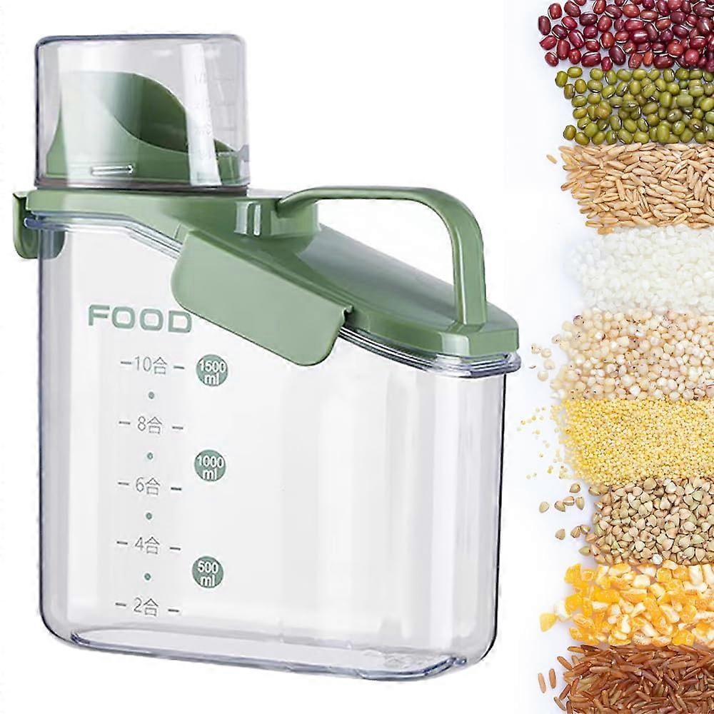 Sealed Rice Container Storage Tank for Kitchen Storage 1600ML