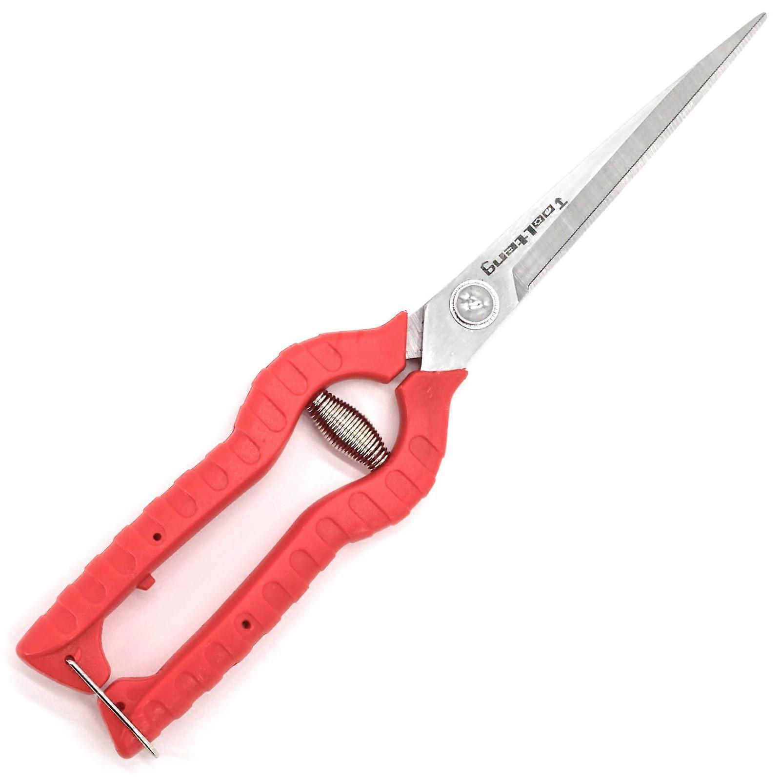 Stainless Steel Bonsai Pruning Shears Extra Long for Flower, Herb, Fruit, and Vegetable Trimming in Garden Spaces